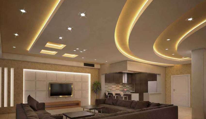 جدیدترین مدل های کناف سقف پذیرایی ساده، شیک و مستطیلی - آباد برج