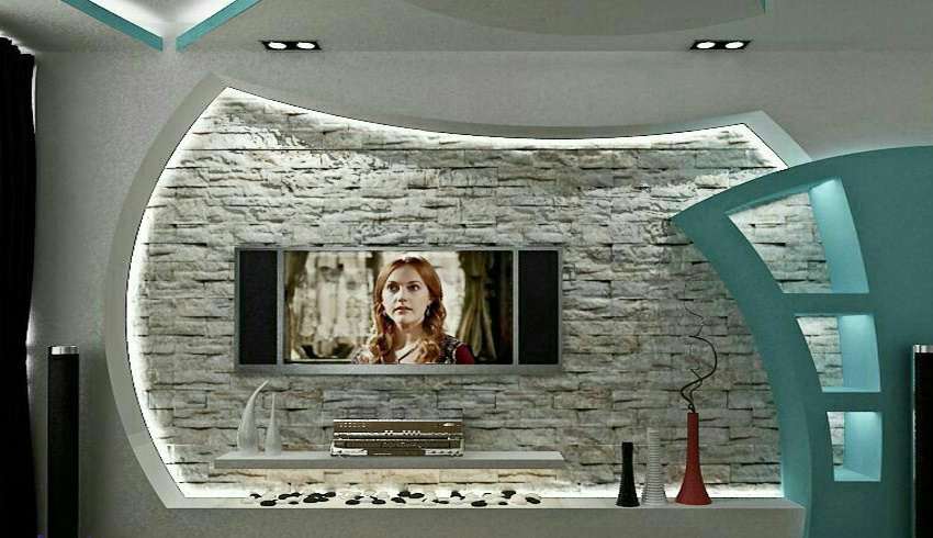 جدیدتریم مدل های کناف پشت تلویزیون - آباد برج