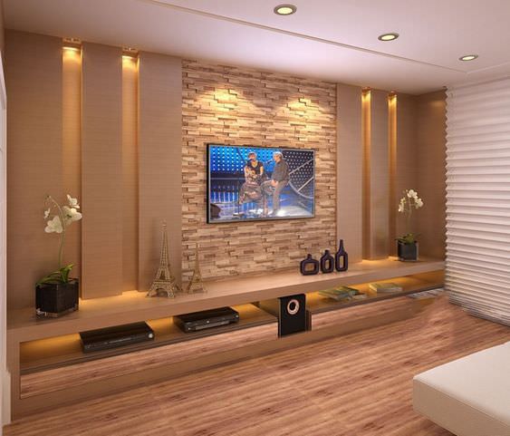 جدیدترین مدل های کناف تی وی روم ساده و لاکچری - آباد برج